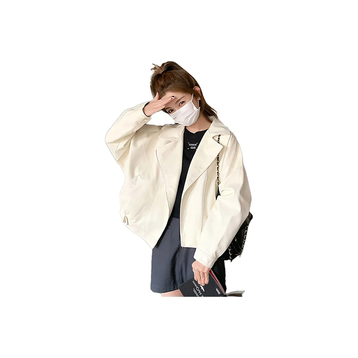 LADYXIEXIE Кожа Куртка Женская