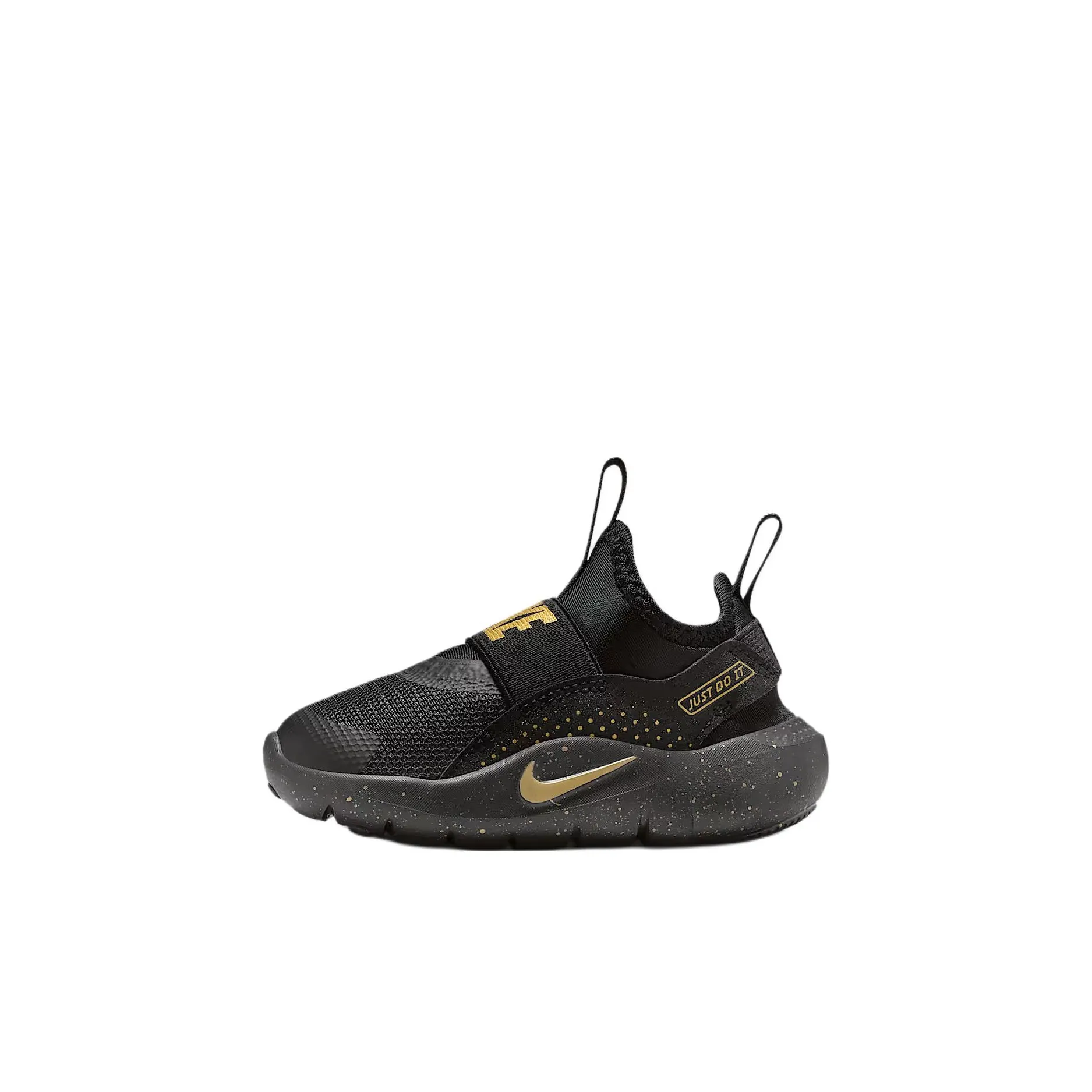 nike Flex Runner 4 Low Топ Обувь для малышей Черный золотой Infant And Toddler