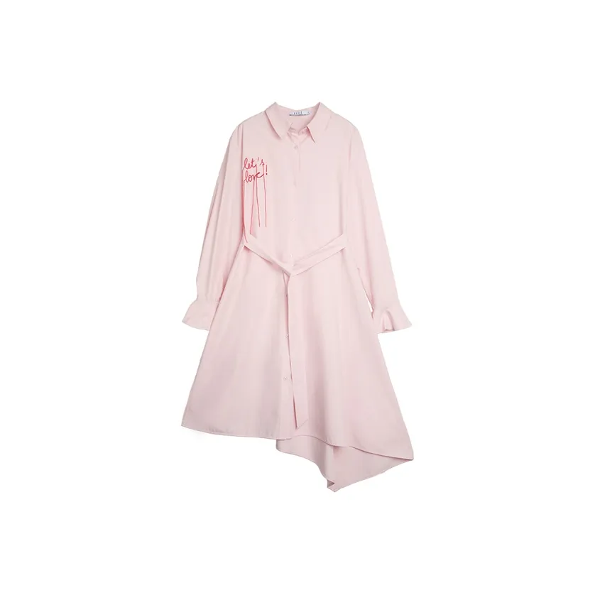 ELLE Длинное платье с длинными рукавами женское