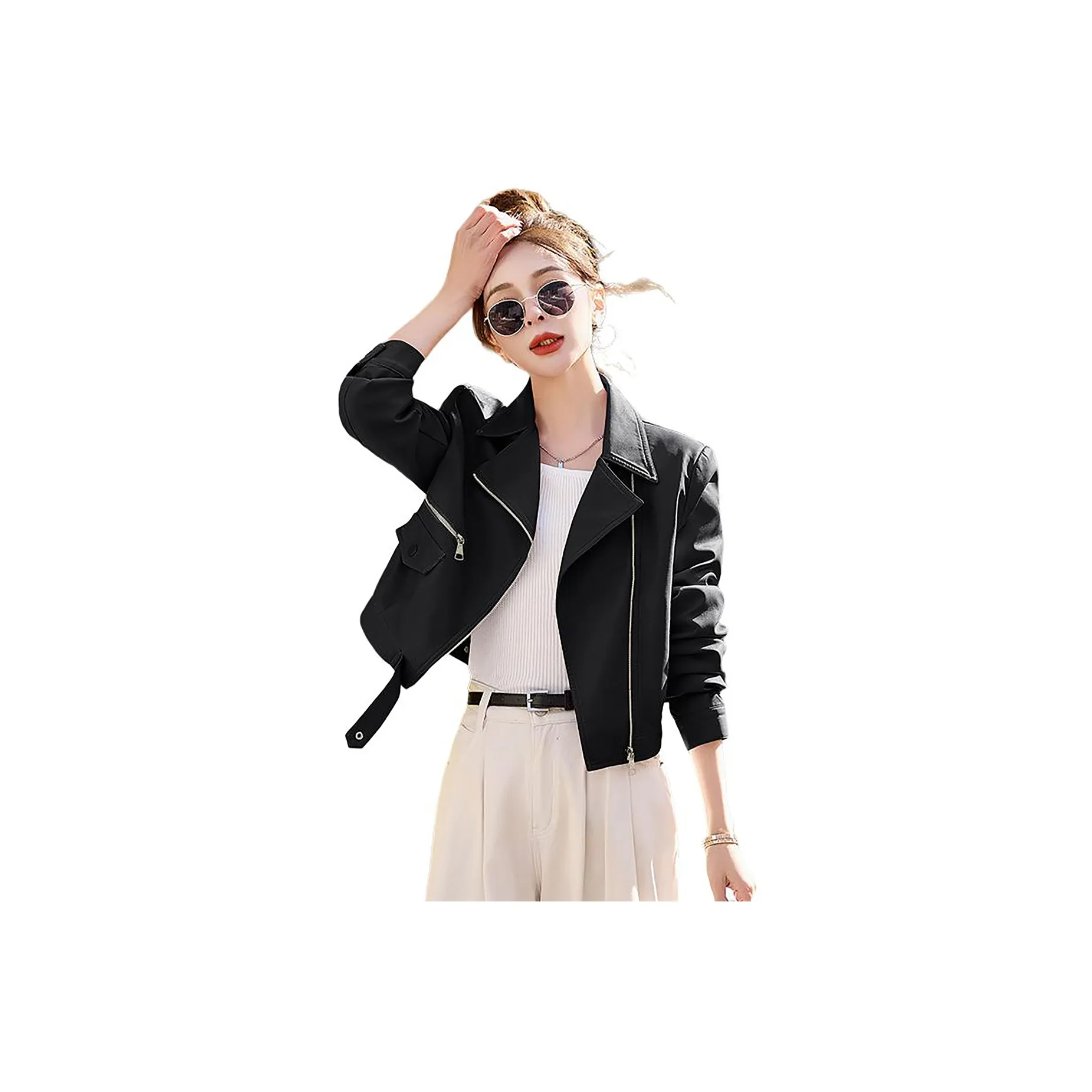 Devanro Женские Кожаные Куртки