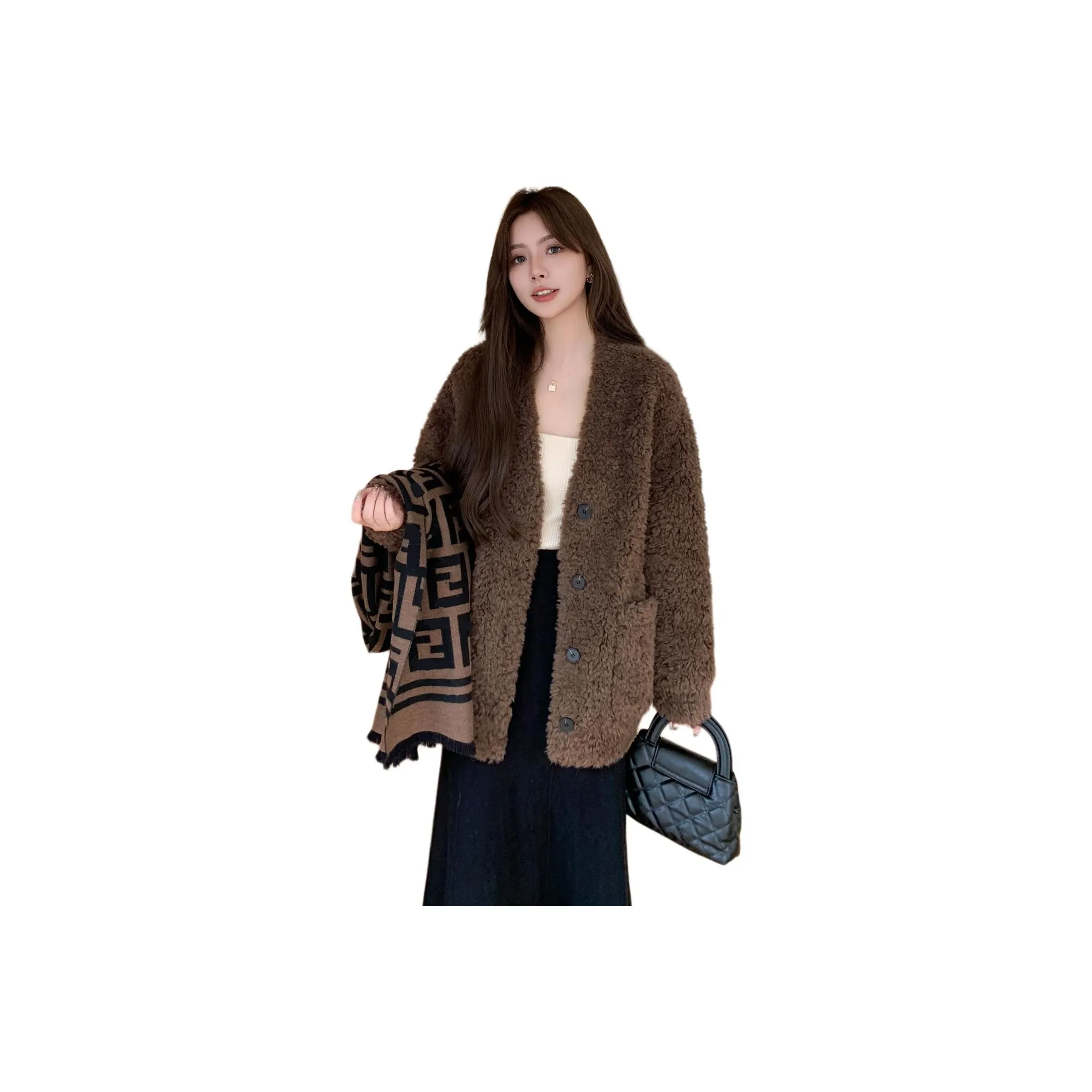 XIANSINIAO Укороченное пальто женское