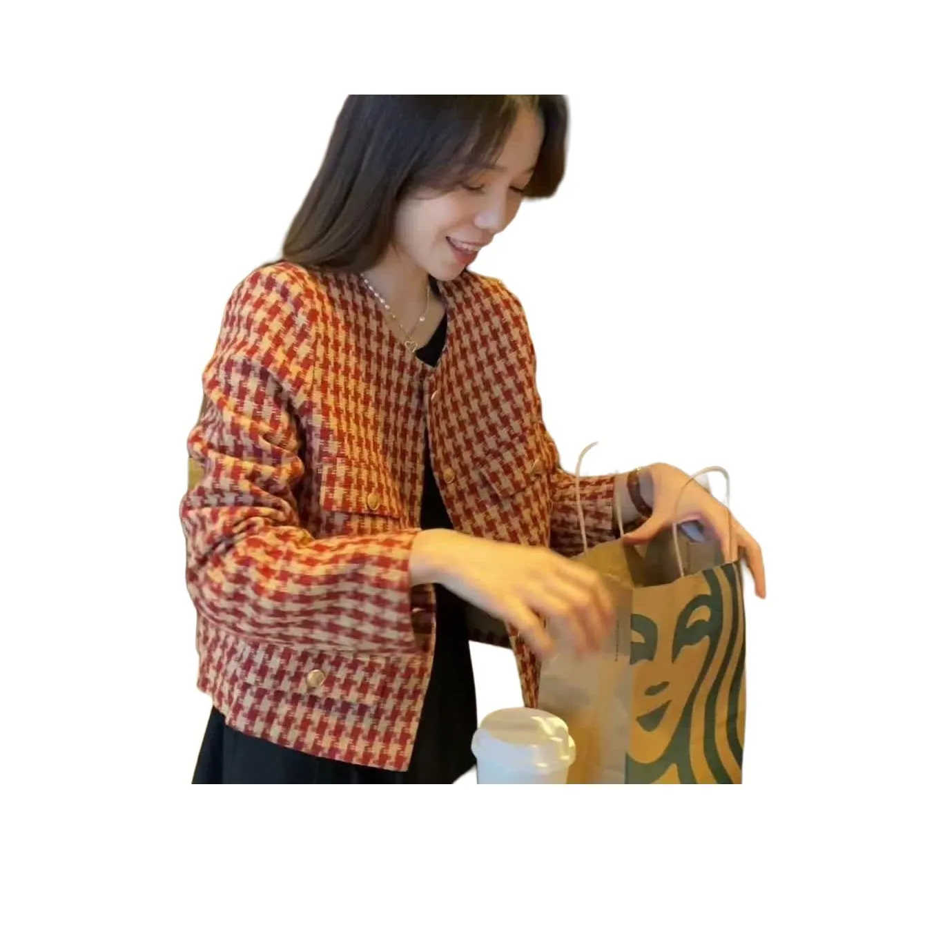 ЮЙЧЖАОЛИНЬ Бургунди Женское Короткое Пальто