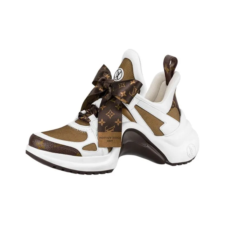 LOUIS VUITTON Archlight 1.0 Chunky Sneakers Women's Low Top Brown/White