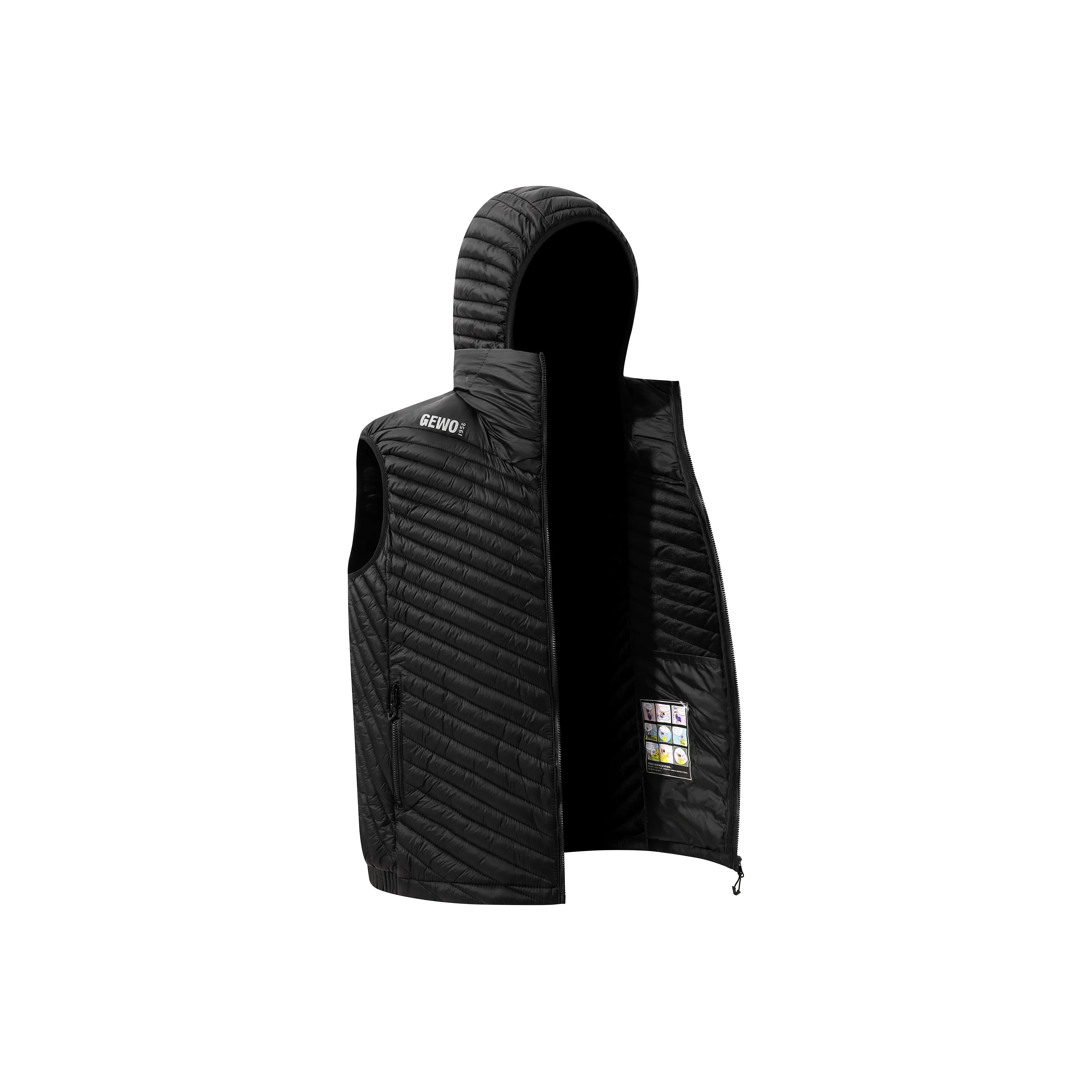 GEWO JEWEL Zippers Хлопковый жилет Унисекс