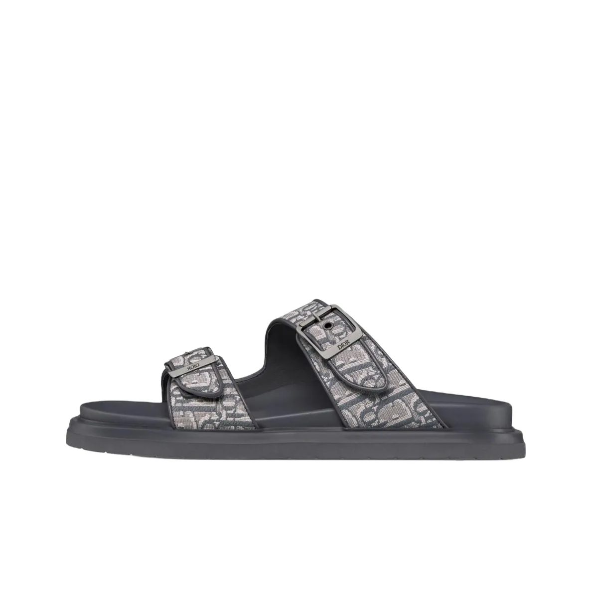 DIOR Aqua Slide Slippers Men Dark Gray
