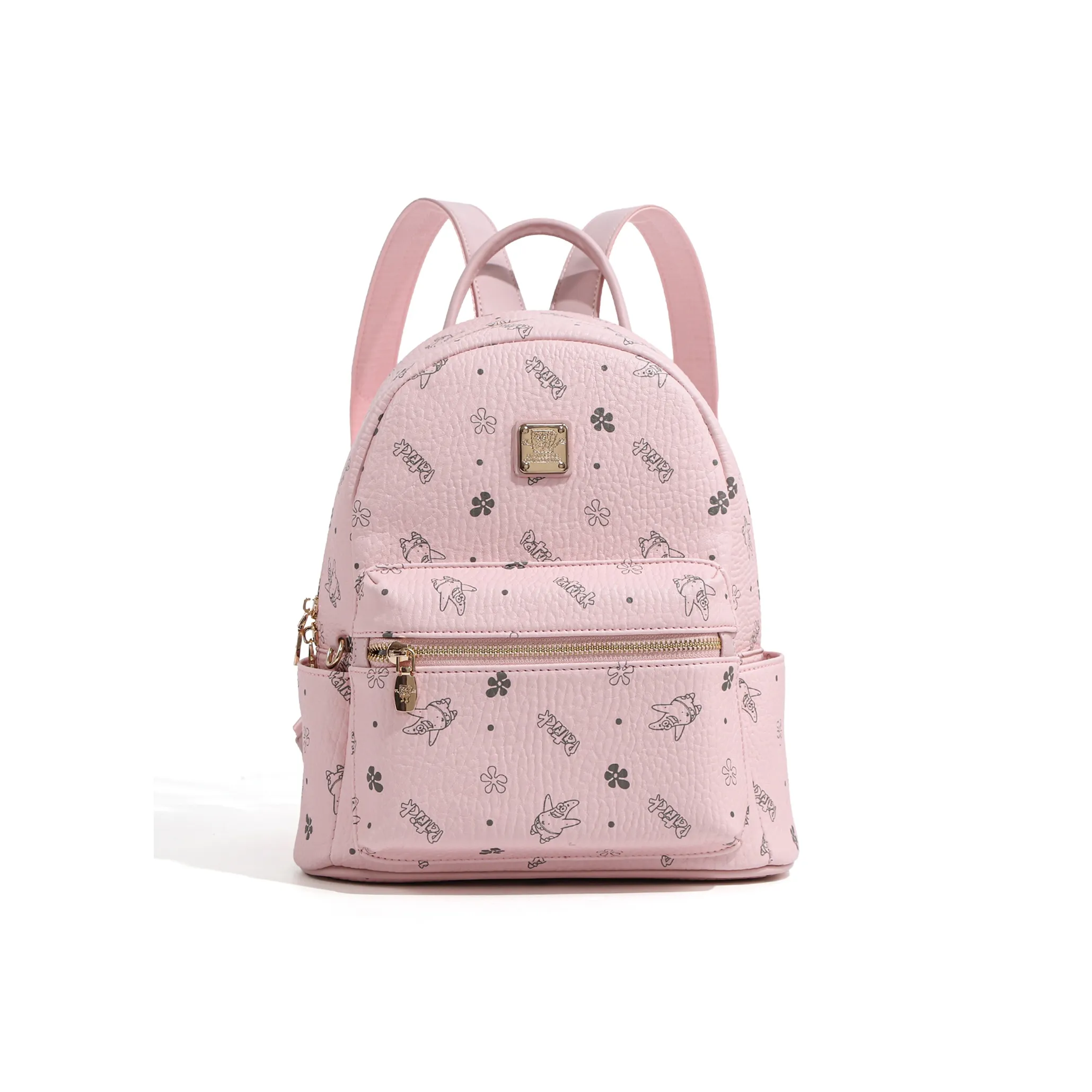 SPONGEBOB SQUAREPANTS ПУ (полиуретан) Рюкзак Женские Вишневый цветок Розовый