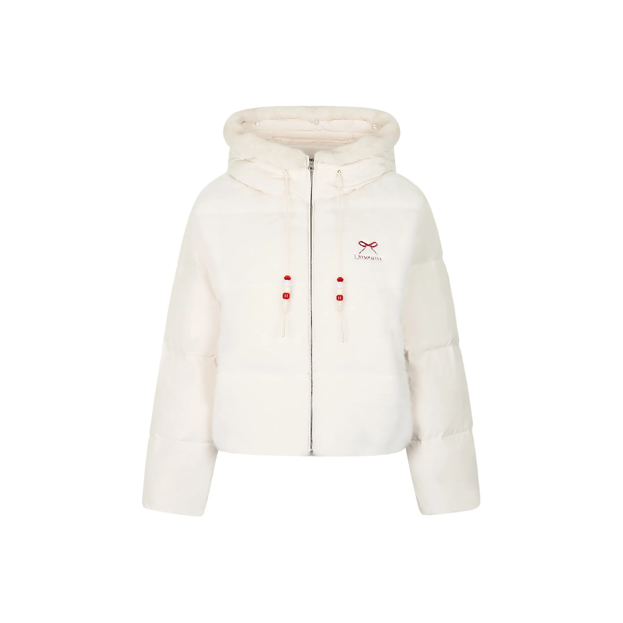 Umoumo Белый Женский Пуховик