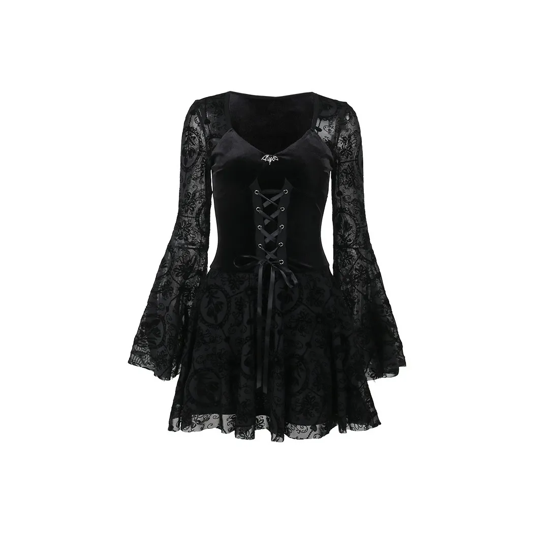 IWZI Длинное платье с длинными рукавами женское