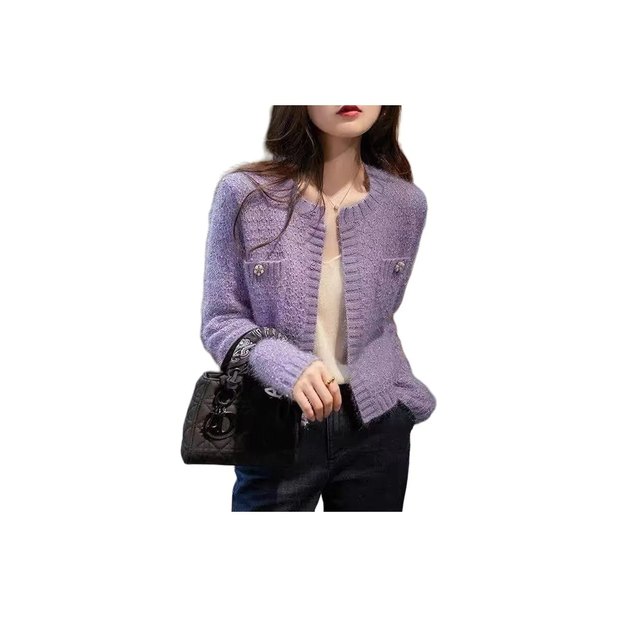 VINMUK Фиолетовый Женский Короткий Пальто