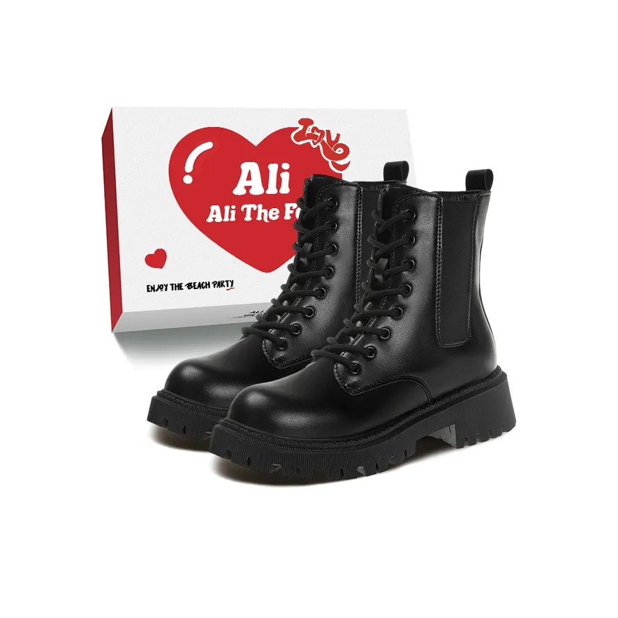 Али Тх Фокс Классический и Универсальный Мода Британский стиль Короткий Мартин Ботинок Женские