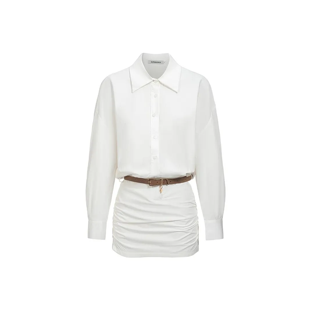 FLIM Длинное платье с длинными рукавами женское