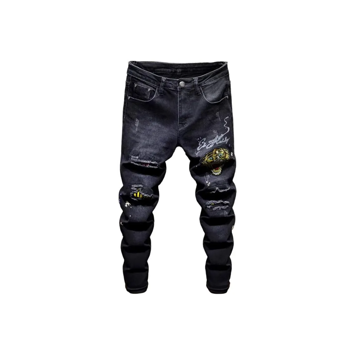 ZMHT Черные Унисекс Джинсы