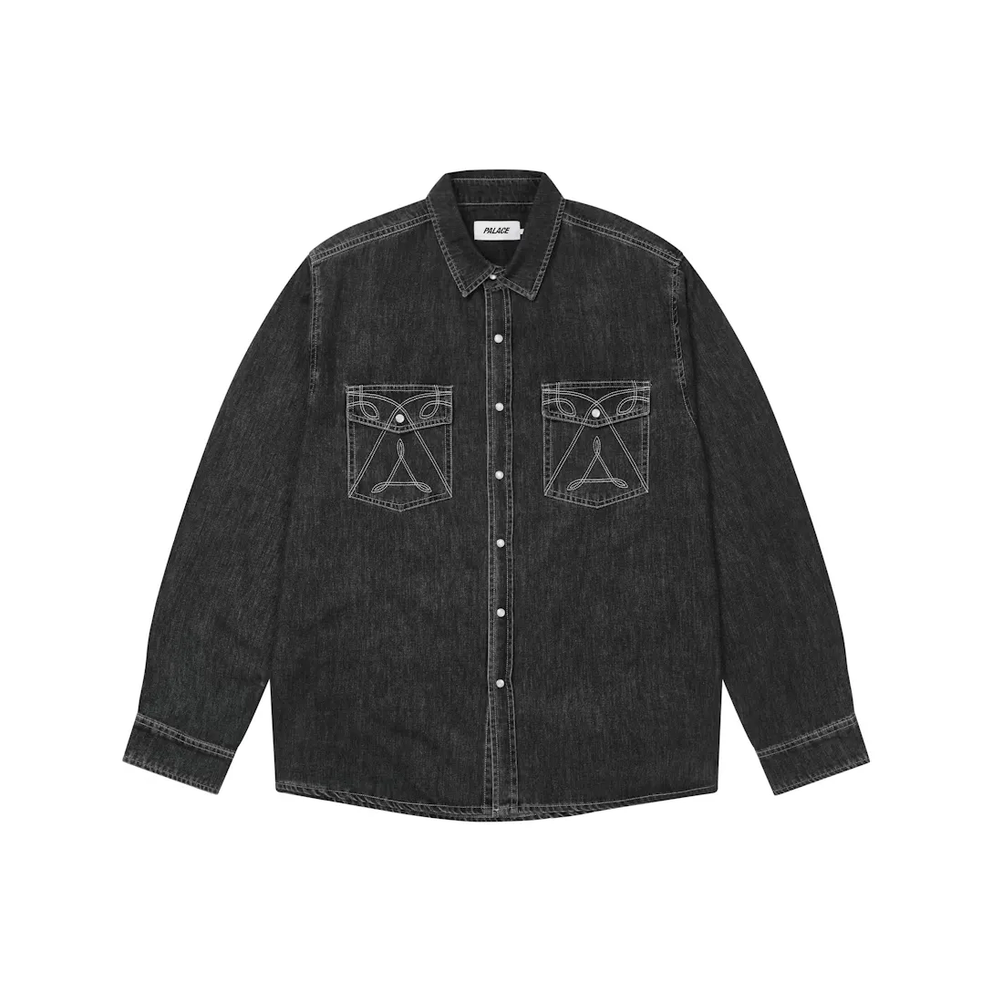 PALACE FW25 DENIM WESTERN OVERSHIRT ШIRT Унисекс