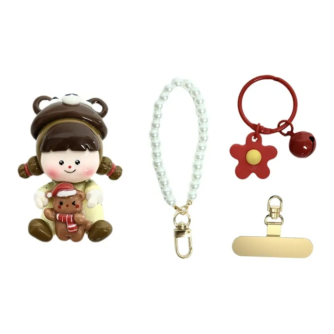 Zhangcai Handmade Hugging Bear Ручная работа Подвеска из глины Креативные и забавные игрушки