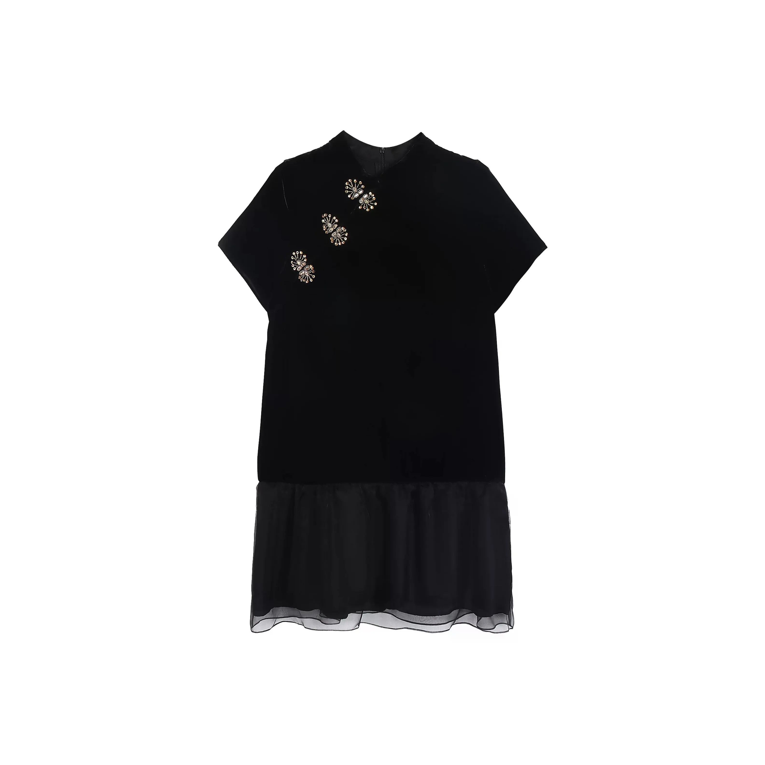 GZQJ Короткий рукав Платье Женское