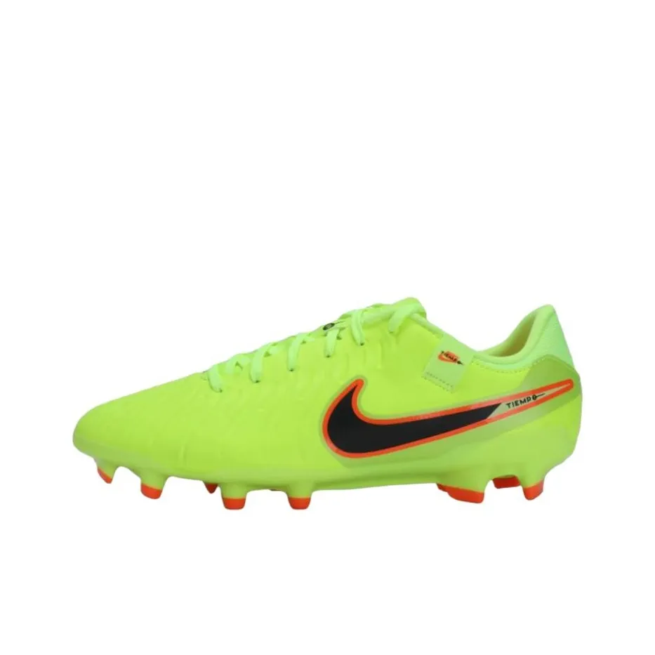 nike Tiempo Legend 10 Academy MG MULTI Ground FG Твердый грунт Устойчивый к истиранию Футбольные бутсы Унисекс Зеленый