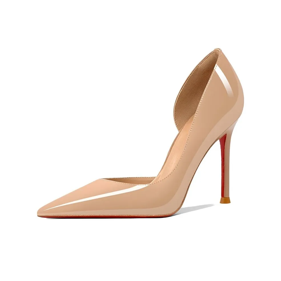 Lan Miao Gift Box Set Низкий каблук Высокий каблук 8 см Женский Телесный