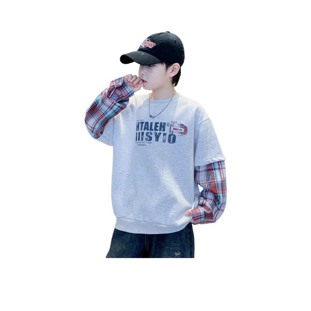 TLIT Свитшот Клетчатый Mock Двухкомпонентный