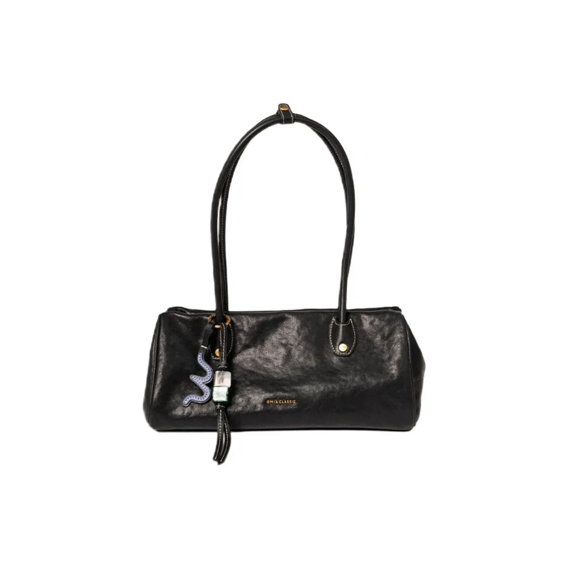 OMI Сумка через плечо из натуральной коровьей кожи стандартная женская Mystic цвет Железо Черный Шишка Коричневый Лаванда Коричневый