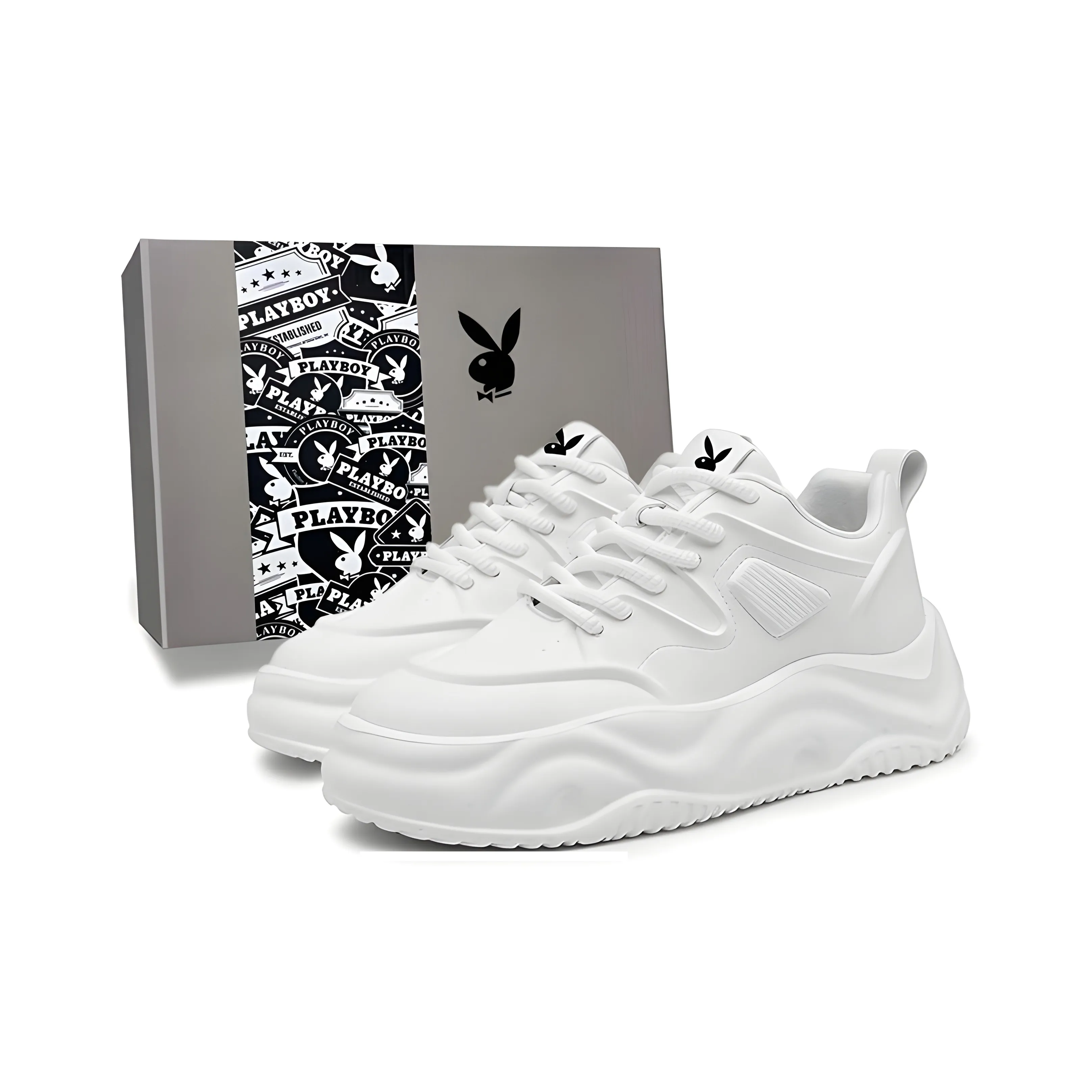 Playboy Износостойкий Легкий Дышащий и Противоскользящий. Низкий Топ Скейтборд Кроссовки Мужские
