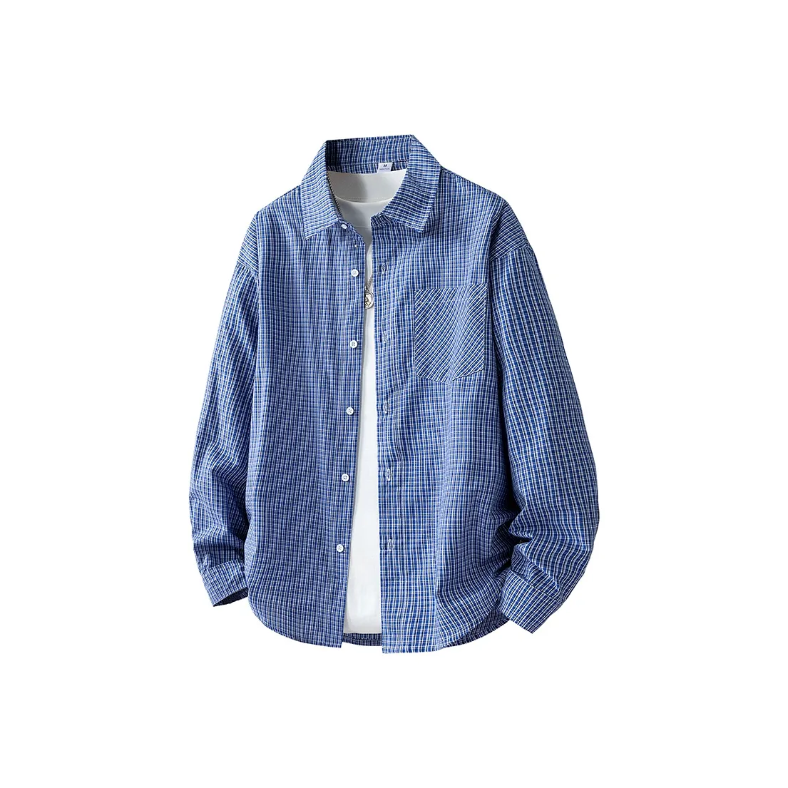 WilliamPOLO Ярко-синие унисекс рубашки