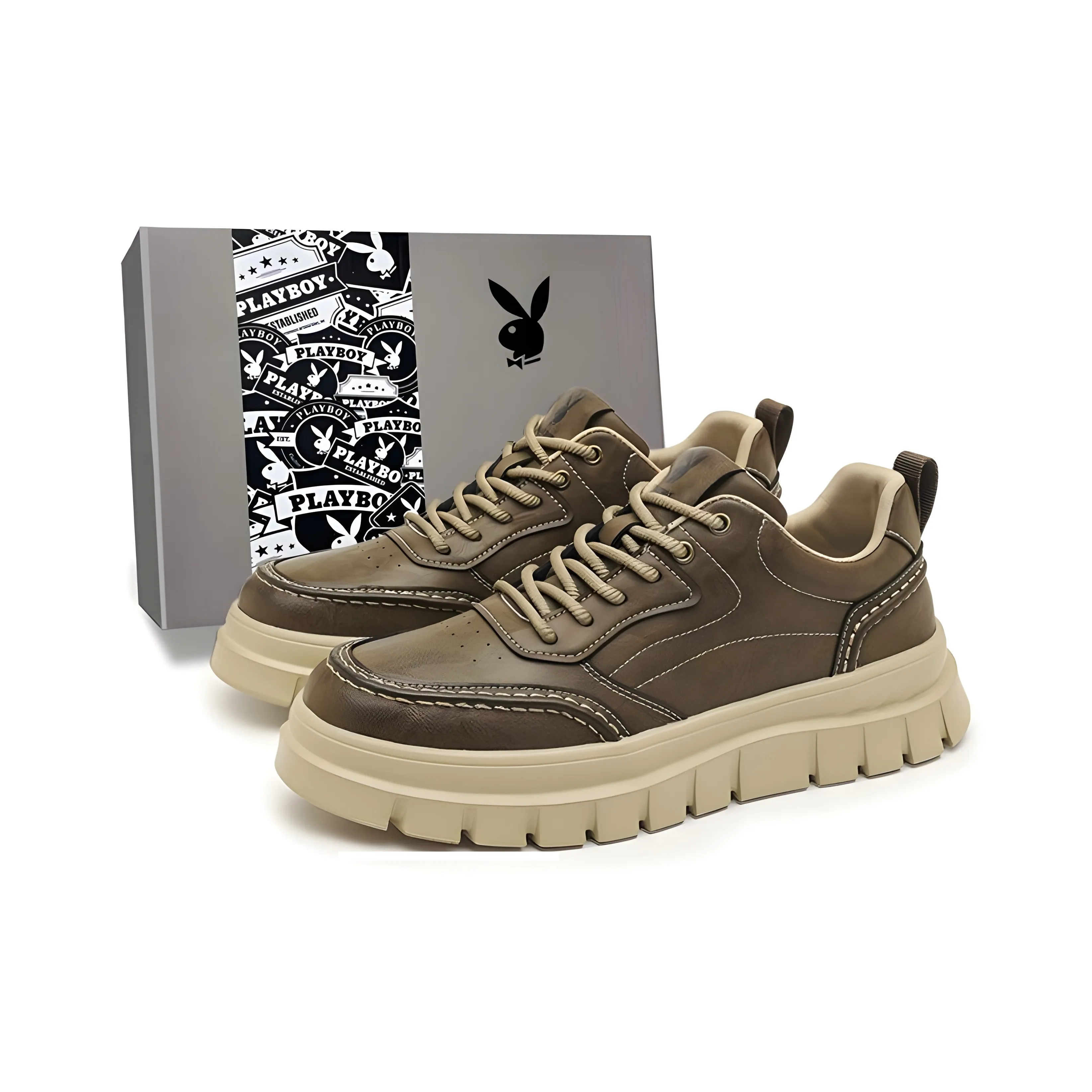 Playboy Износостойкий Легкий Дышащий и Противоскользящий. Низкий Топ Повседневная обувь Мужская