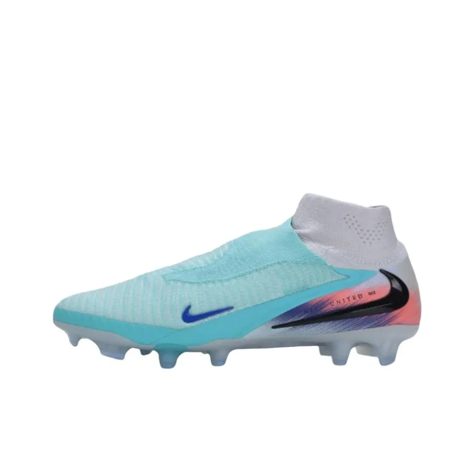 Nike Phantom 6 Slip-resistant Abrasion-resistant Футбольные бутсы Unisex Light Blue