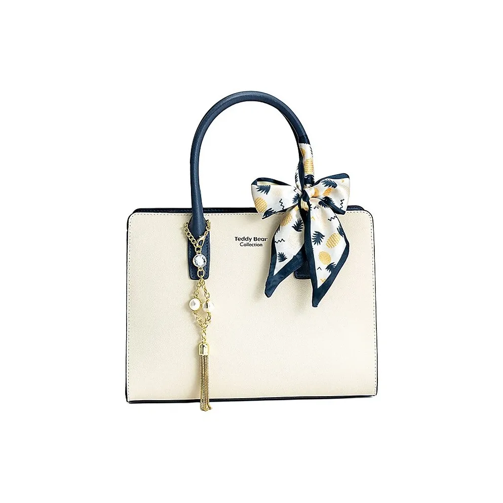 Коллекция Teddy Bear Series TeddyClub Коровья кожа с синтетической кожей Сумка Женская Экрю