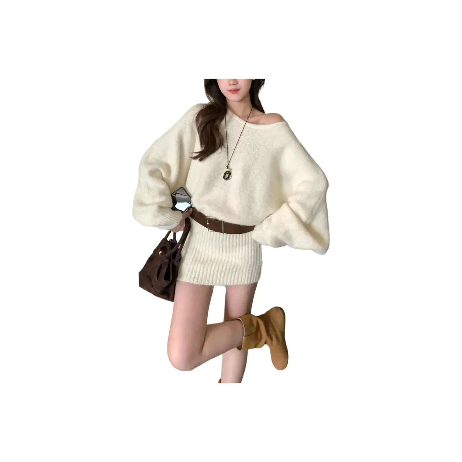 The Temptation Of The Muse Длинное платье с длинными рукавами женское