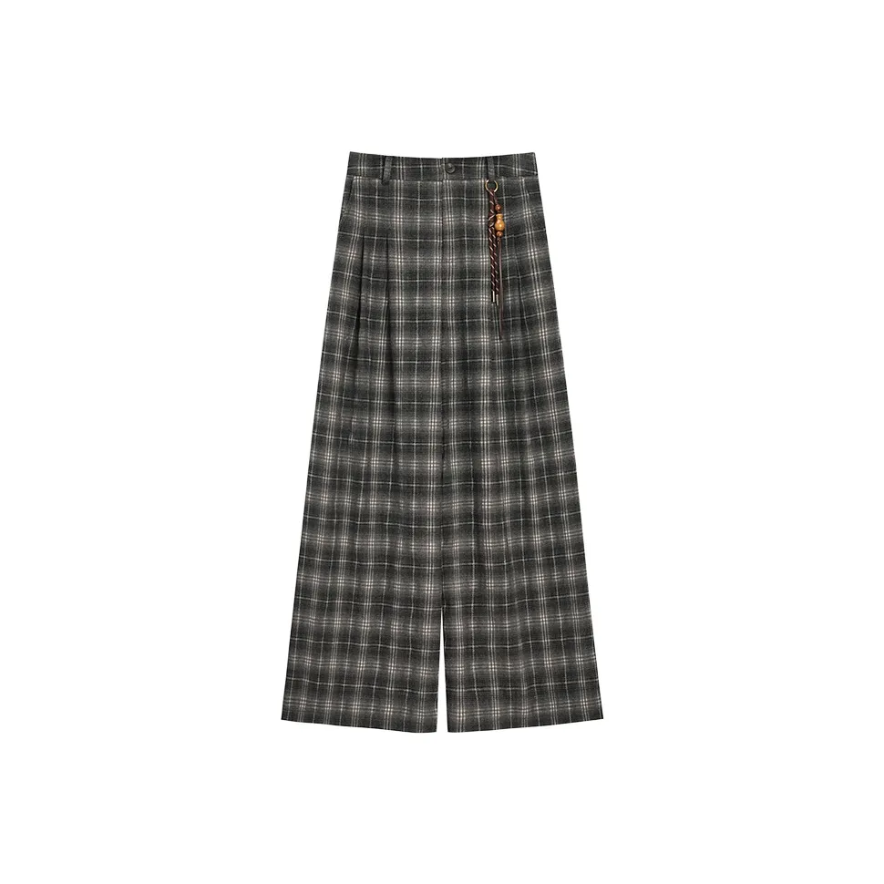 PIANDUAN Серые Женские Повседневные Штаны