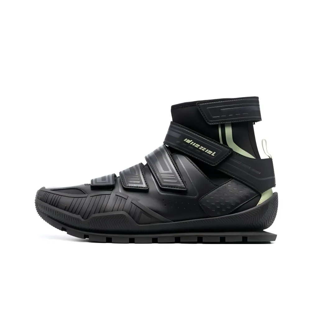 DIESEL Высокие Топы Повседневная Обувь Мужская Черная