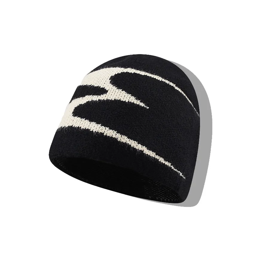 YOUWEI Трикотажная ткань Модный Закрытый носок Шапка-бини Цветовой блок Шапка-бини Платок‑шапка Унисекс