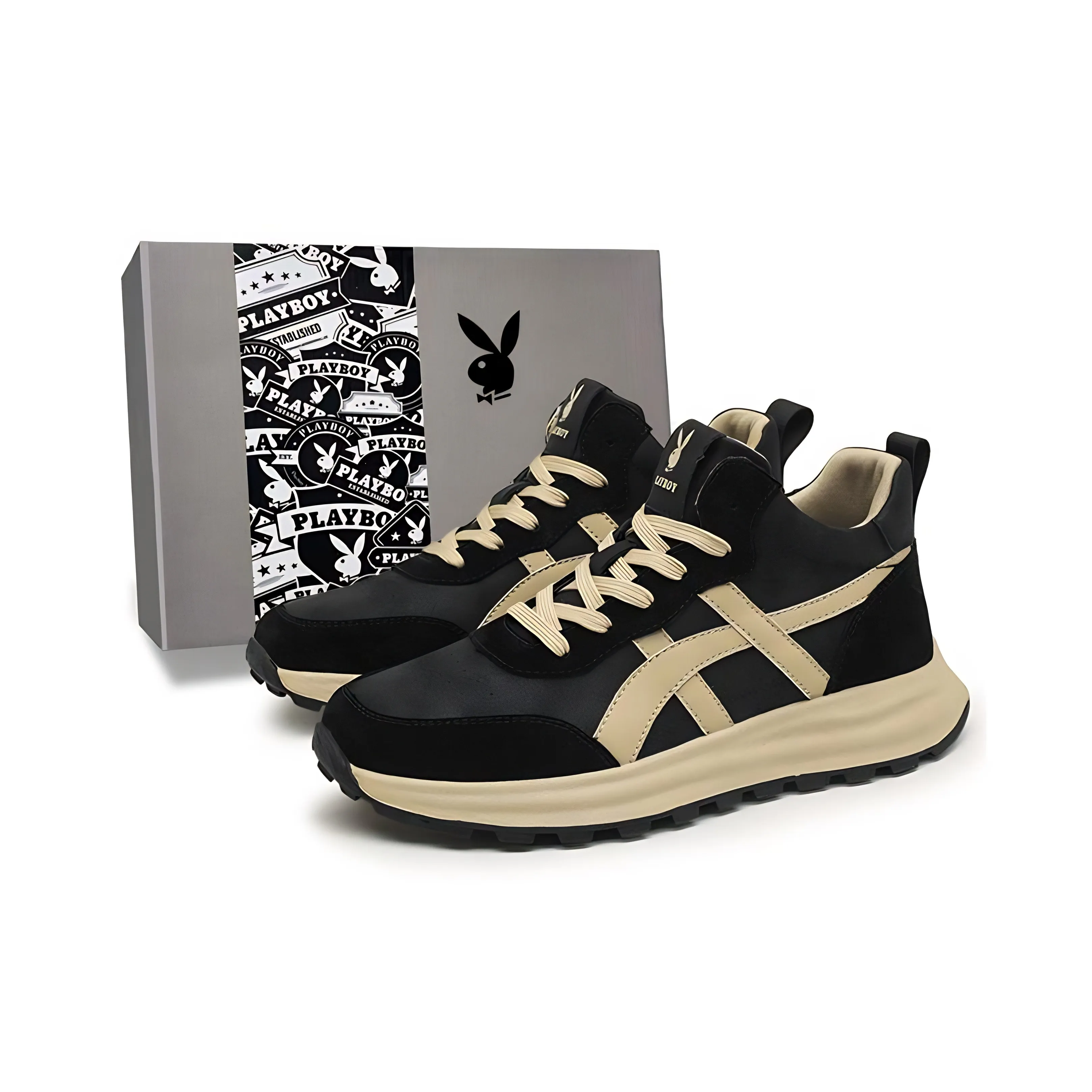 PLAYBOY Collaboration Амортизация Oтскок Высота Увеличение Устойчивость к Износу Легкий Дышащий Противоскользящий