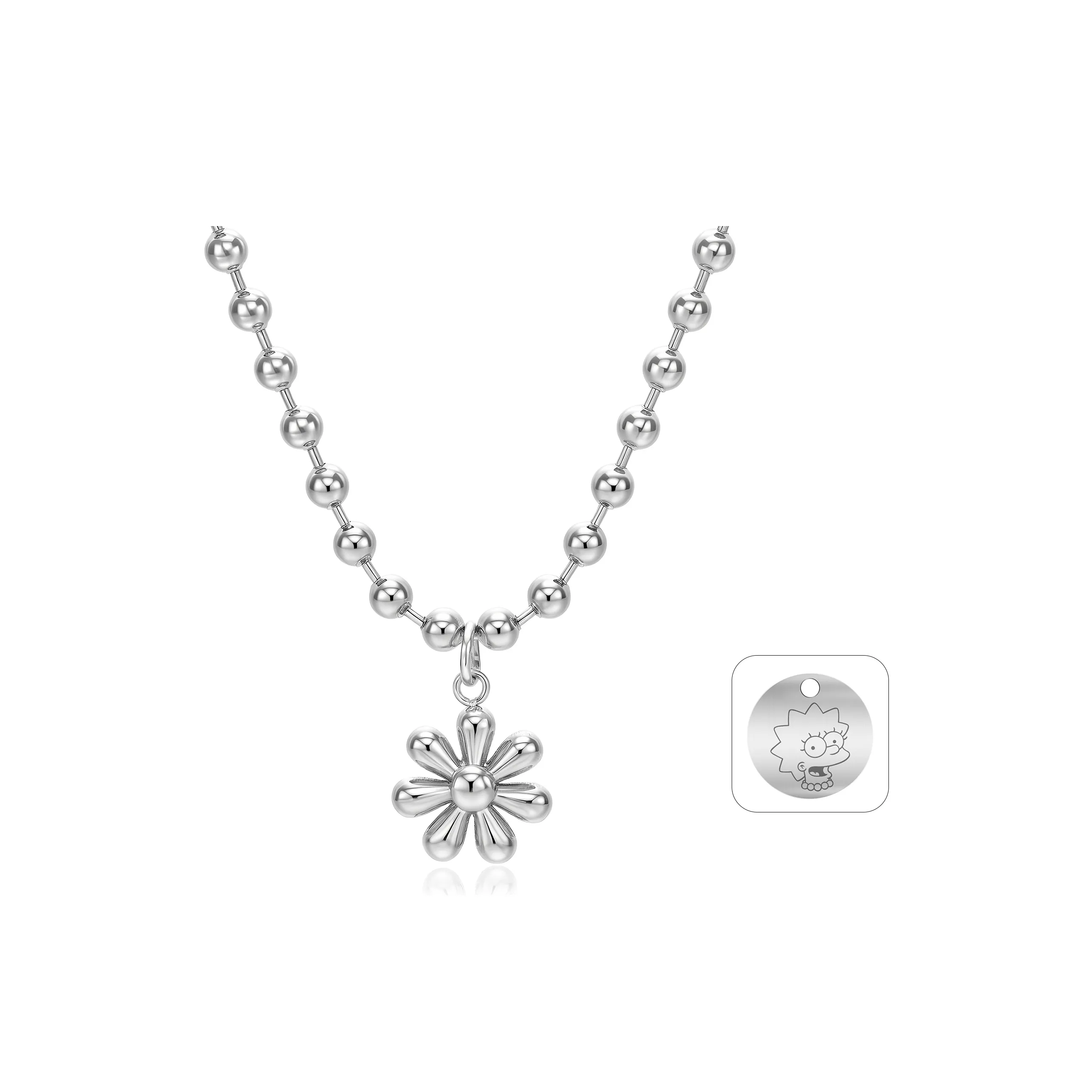 The Simpsons Титановые стальные ожерелья унисекс