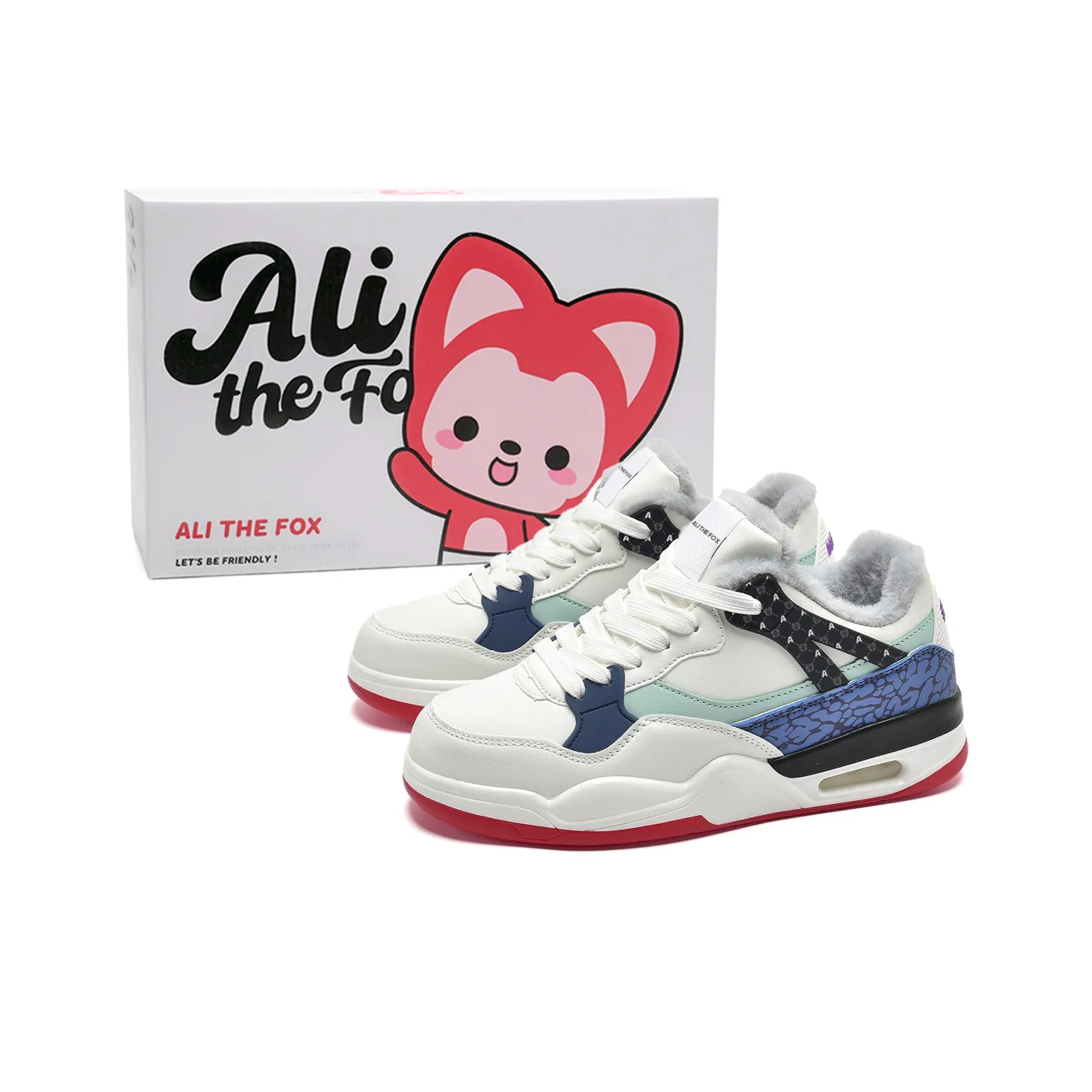 Али Тх Фокс Термостойкие Slip-Resistant Низкие Кроссовки для Скейтбординга Унисекс