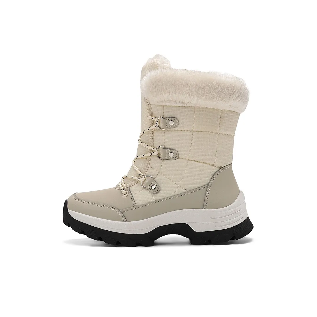 MUSNODO Термический Увеличивающий Высоту Водонепроницаемый Противоскользящий Высокие Снежные Ботинки Женские