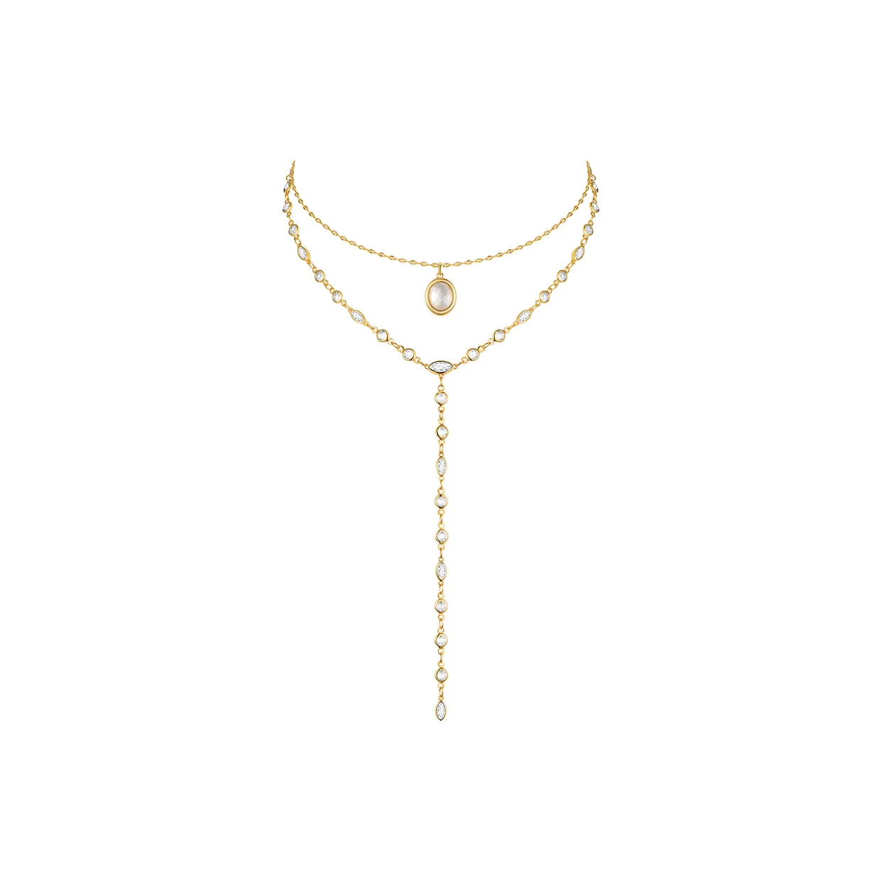 ZEGL Белая раковина Ожерелья Женские