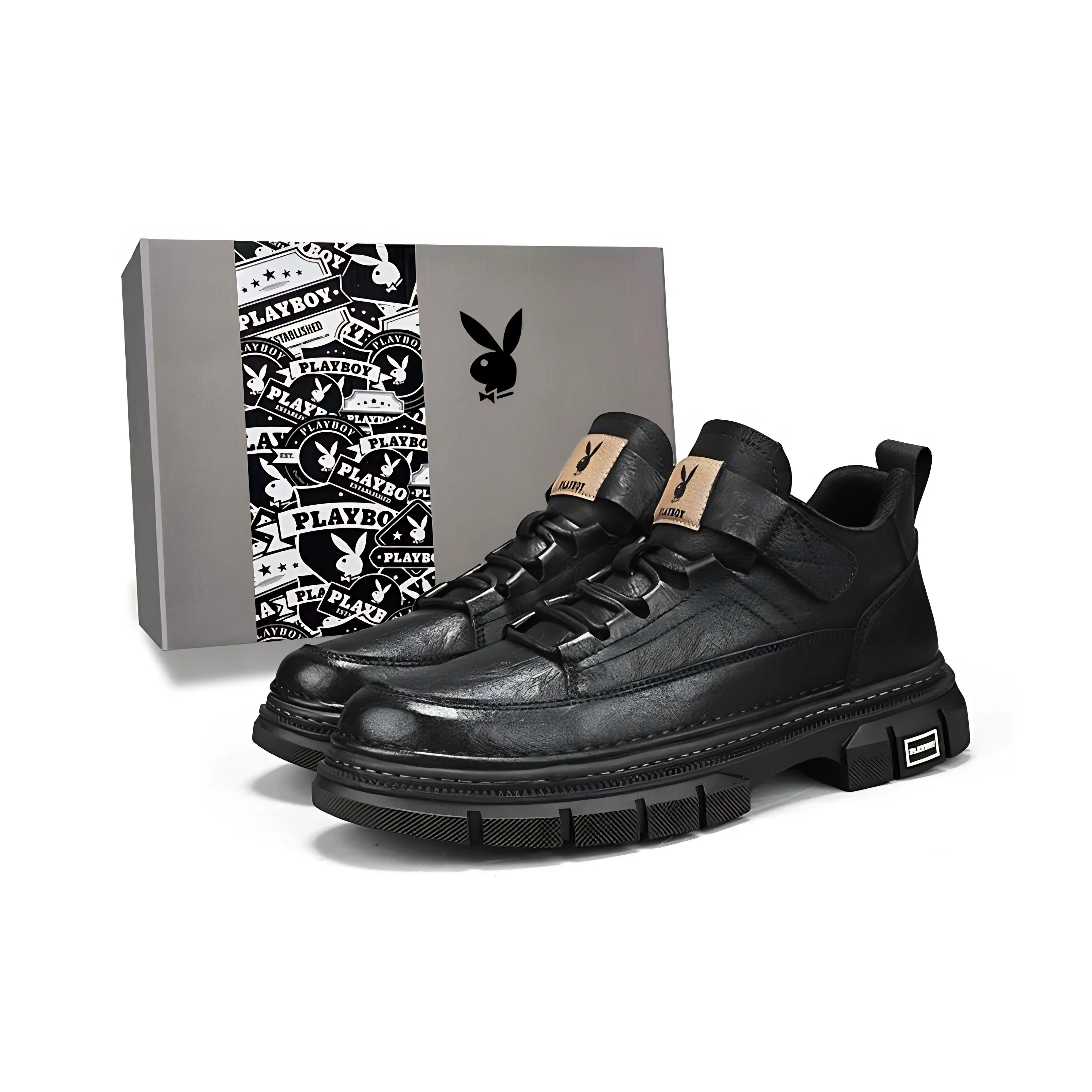 Playboy Износостойкий Легкий Дышащий и Противоскользящий. MID Топ Повседневная обувь Мужская