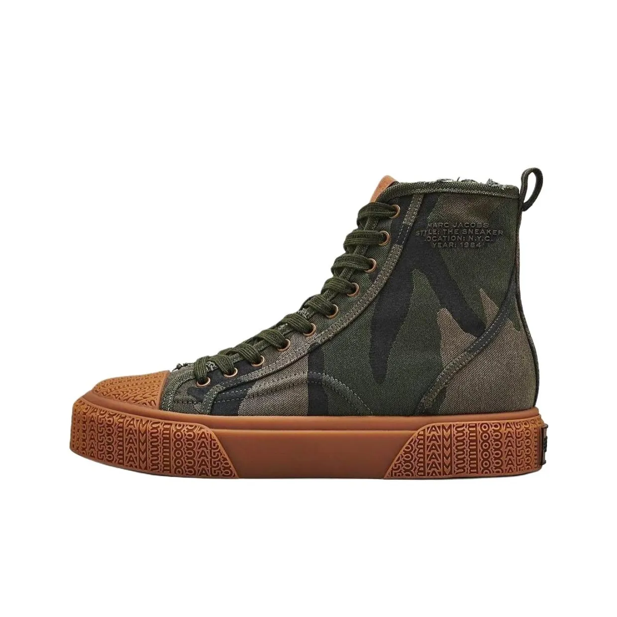 MARC JACOBS Canvas Shoes Unisex High Top Green