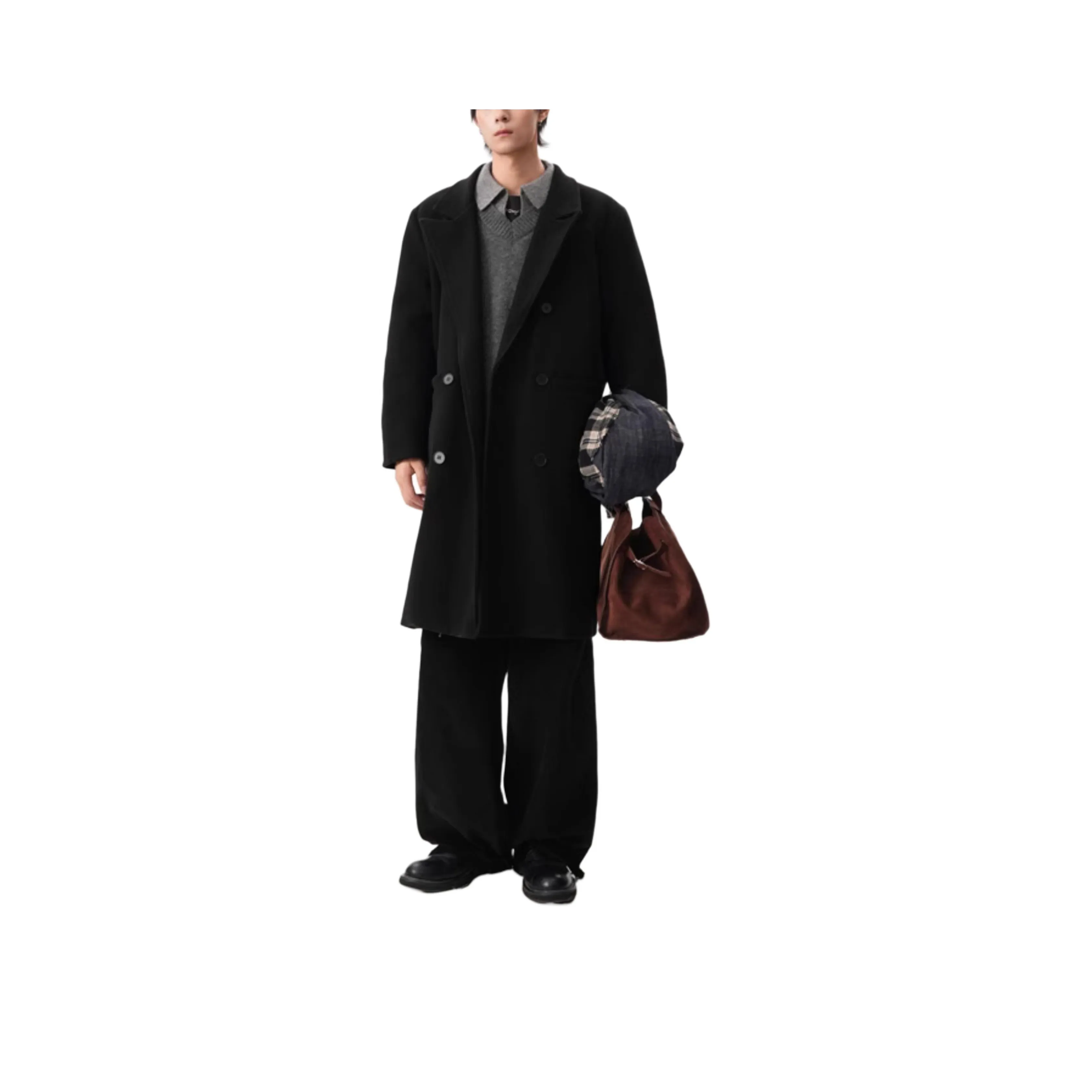 KSEK Черное Унисекс Пальто