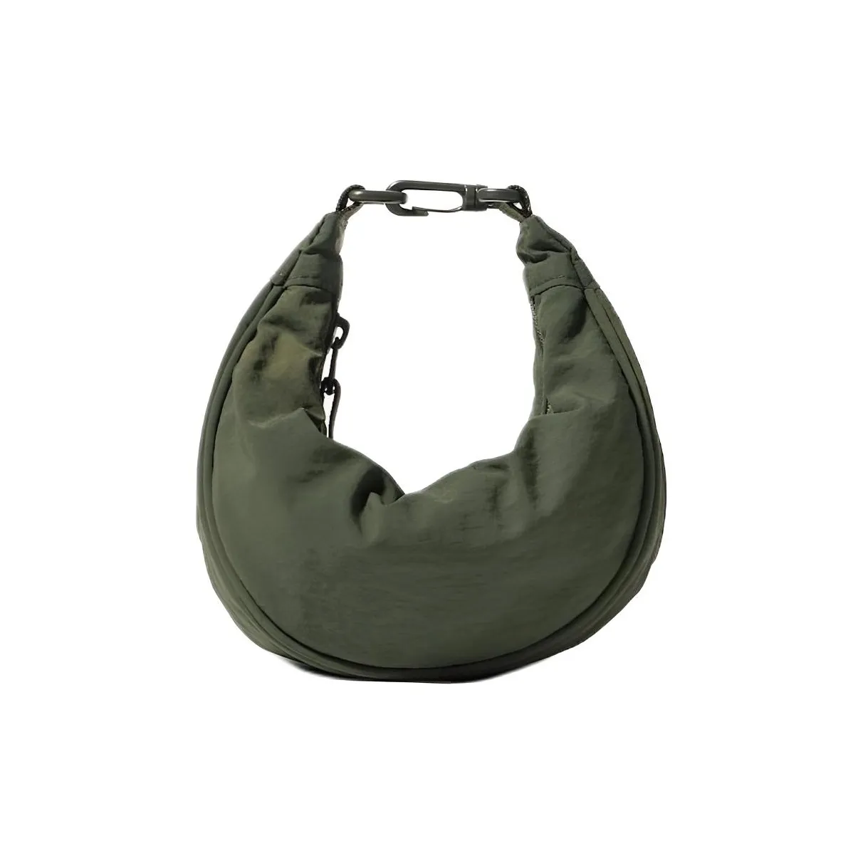 UNIQLO Нейлон Одно Плечо Сумка Экстра Мини Женская Темно-Зеленая
