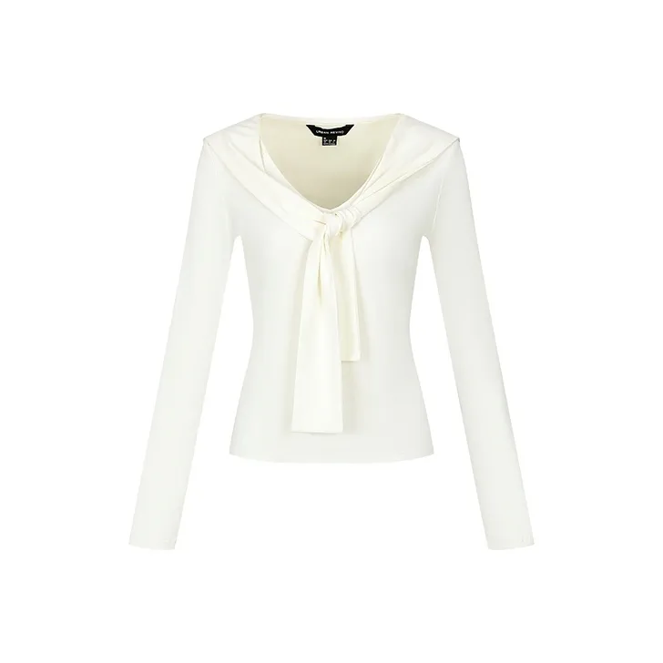 URBAN REVIVO Белый Женские T-рубашки