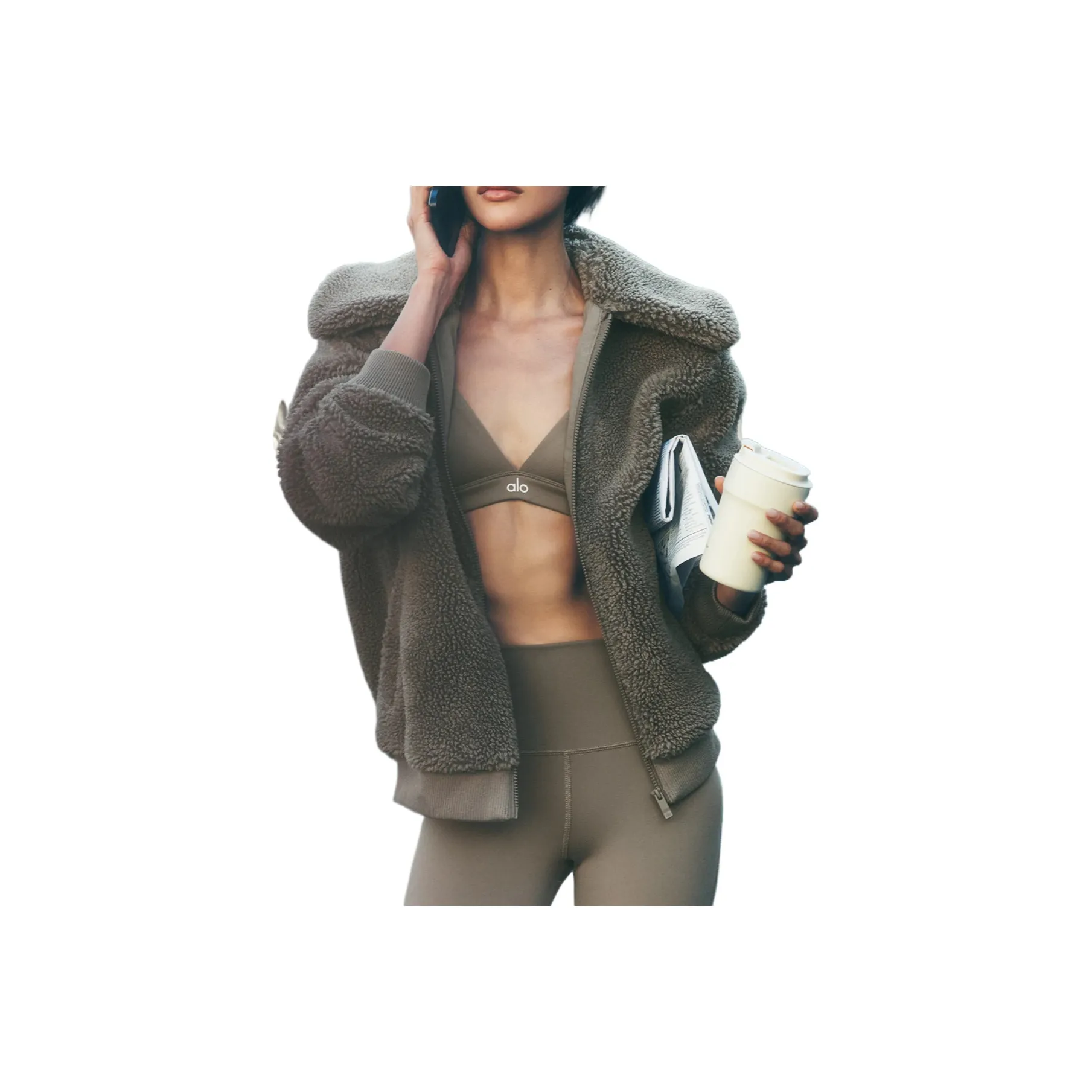 Alo Yoga Бархат Feel Пальто Женские