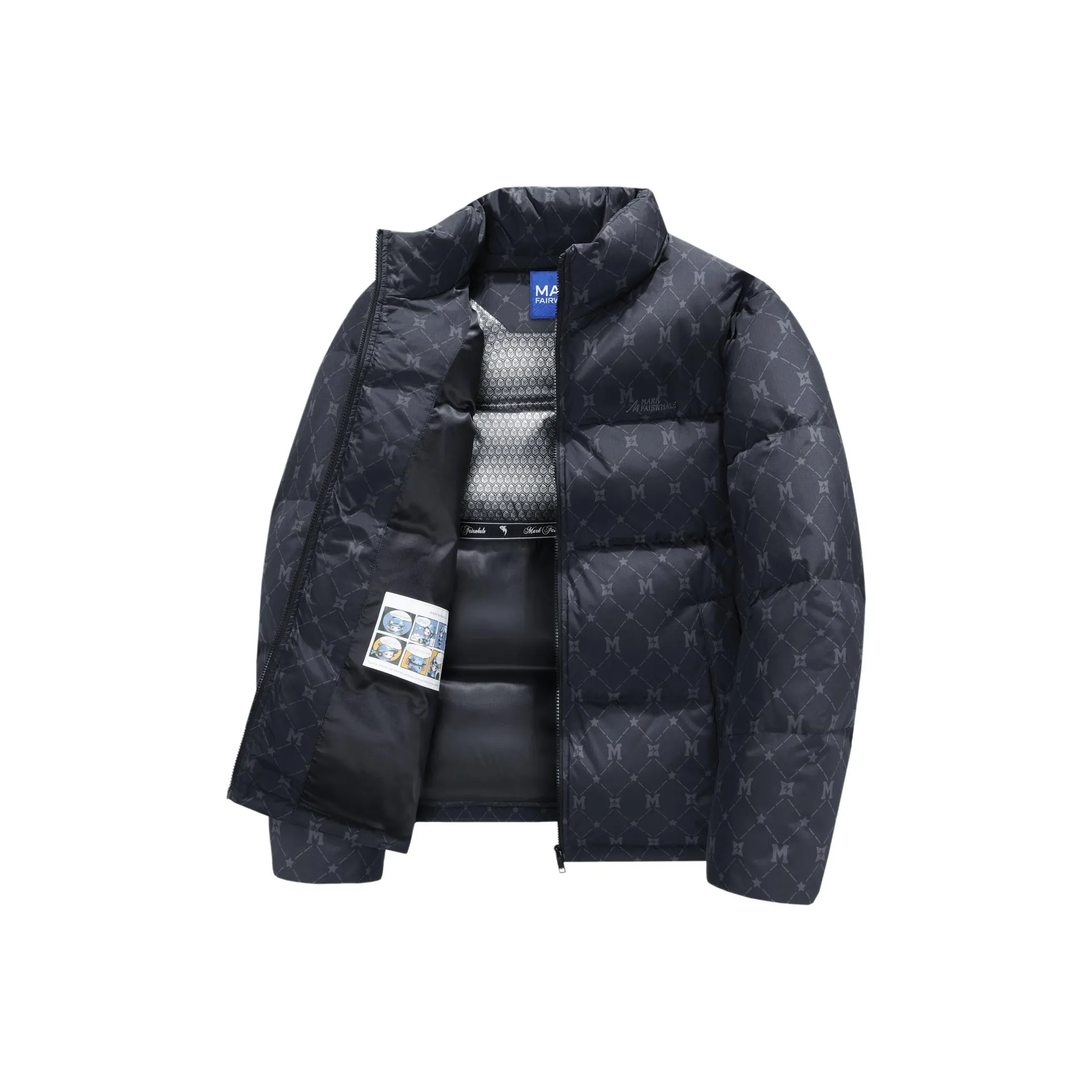 FAIRWHALE Черный Мужской Пуховик