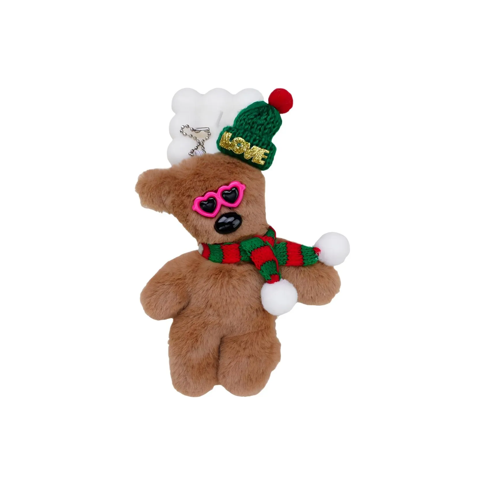 Pampered Journal Cute Squeaky Teddy Plush Pendant Высота 16 см