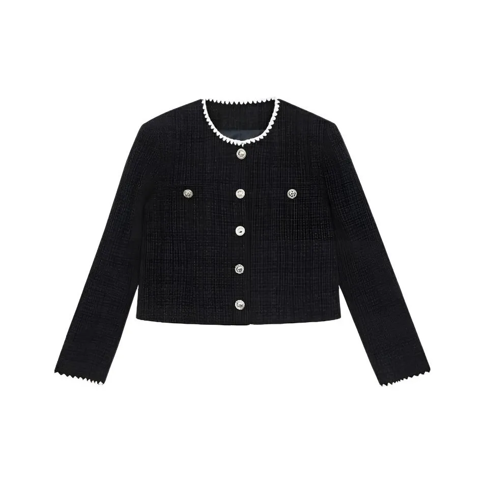 PZGE Темно-синий синий вдохновленный Chanel пальто женские куртки