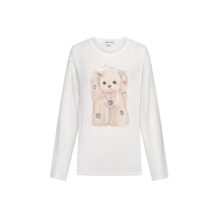 URBAN REVIVO Белый Женские T-рубашки