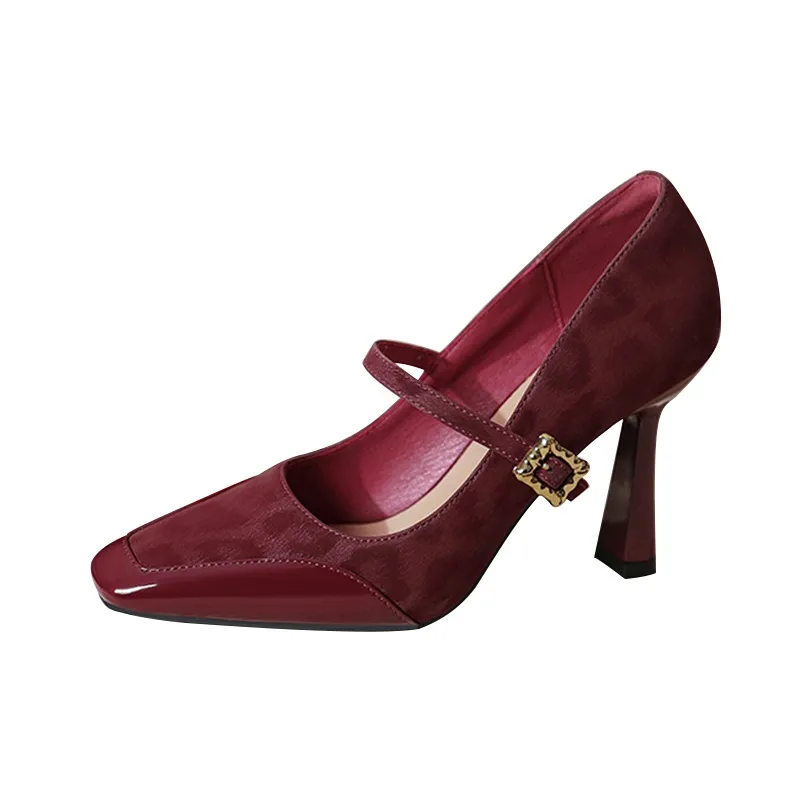 CAOT Квадратный каблук Mary Jane Женские туфли