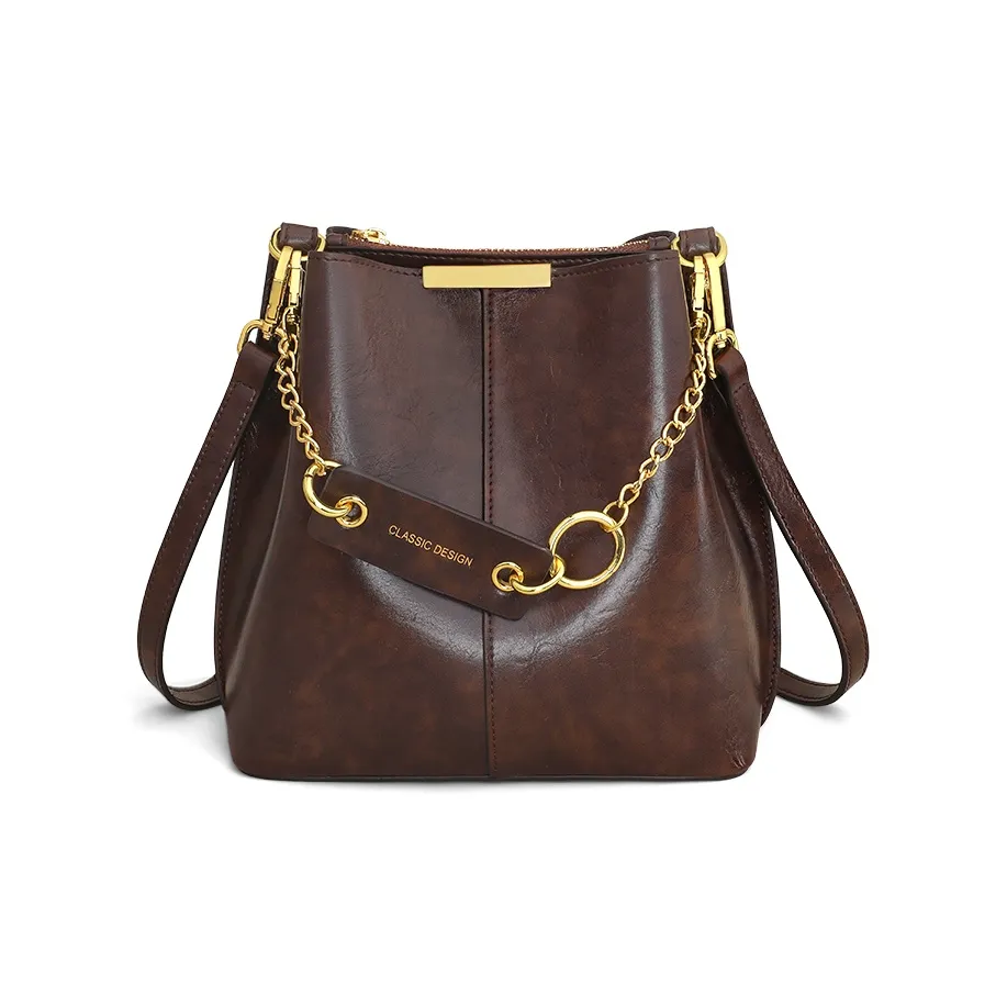 VINEY Сумка через плечо из коровьей кожи сумка на плечо обычная женская кофейного цвета