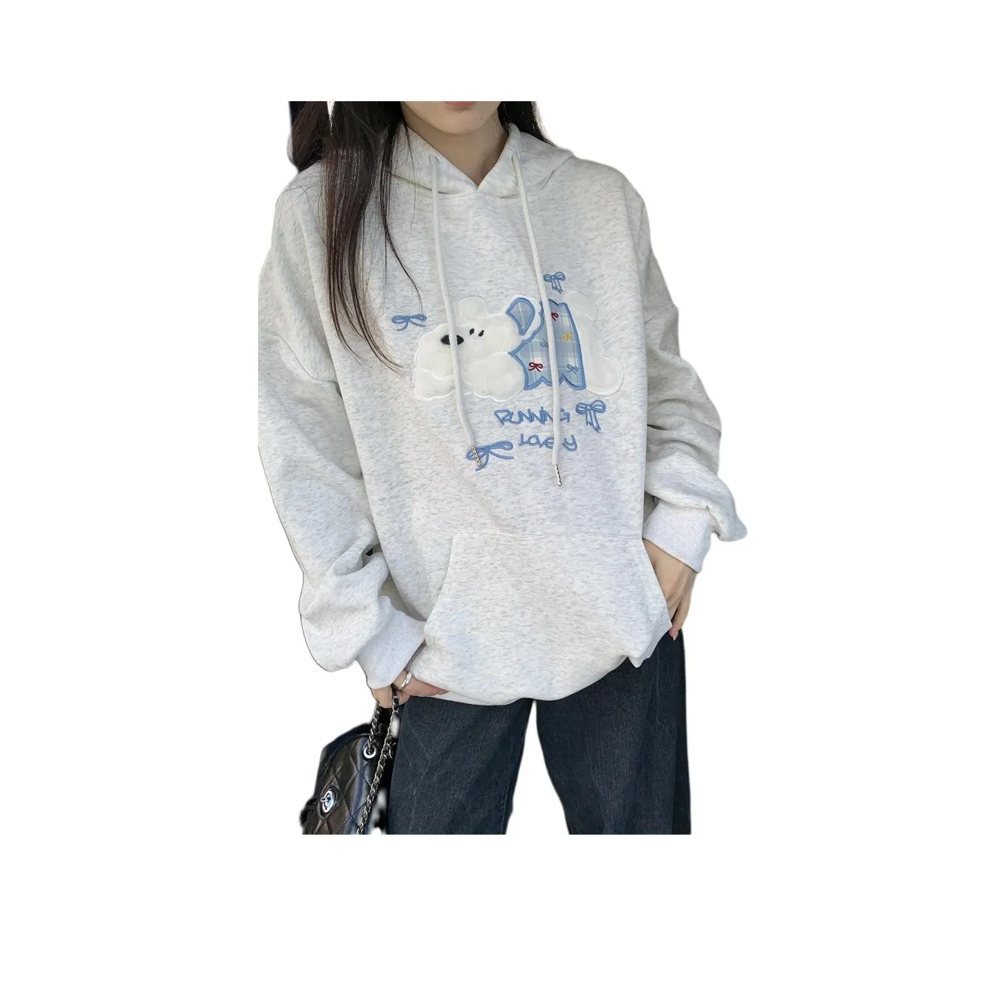 HIPHOPPUNKS Серый Женский Свитшот